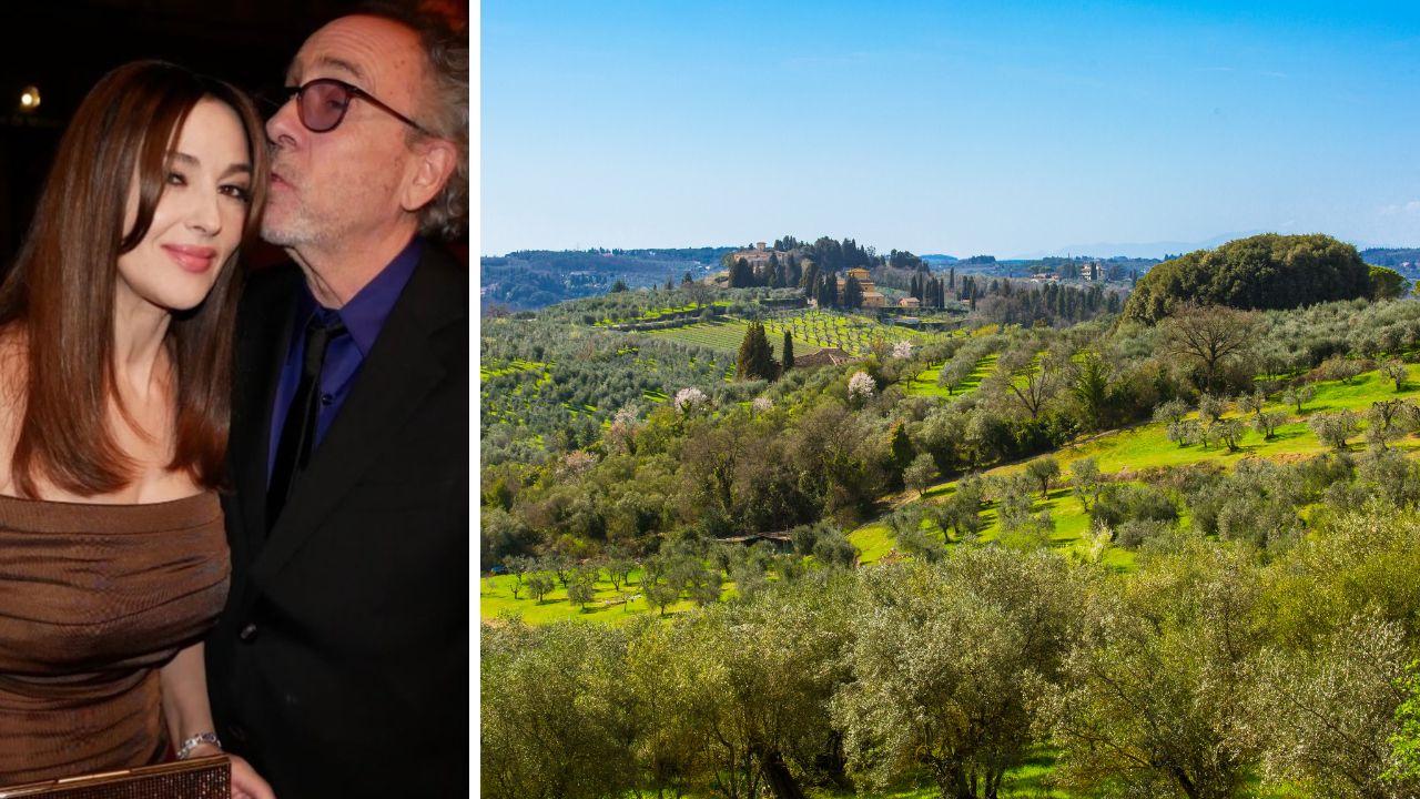 Tim Burton e Monica Bellucci sempre più innamorati della nostra campagna: per loro una casa nella “Pompei” toscana