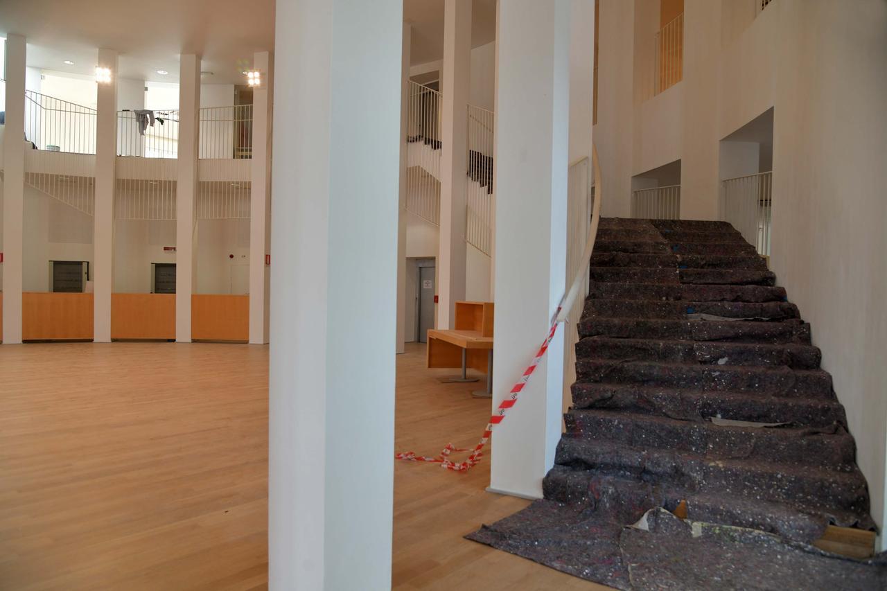
	I lavori in corso all'interno del museo

