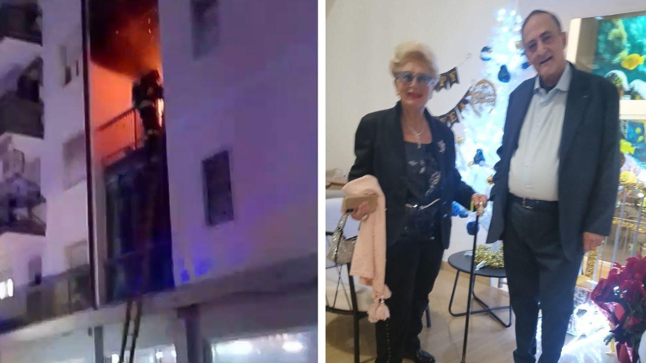 La casa in fiamme e le vittime