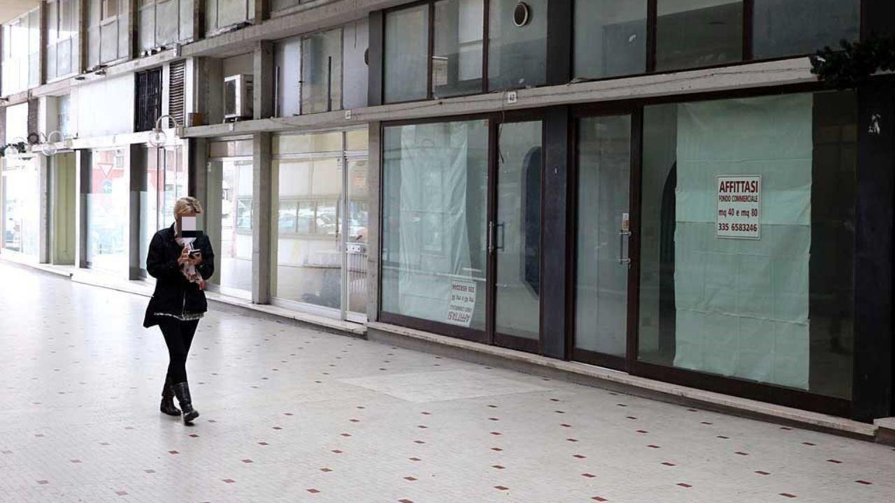 Fondi sfitti in Galleria Da Vinci (foto Cuffaro)