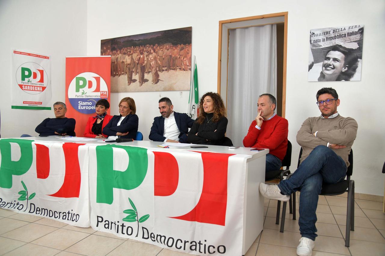 
	Da sinistra Loriga, Marchio, Corda (Maddalena), Meloni, Russu, Corda (Gianluca) e Spano

