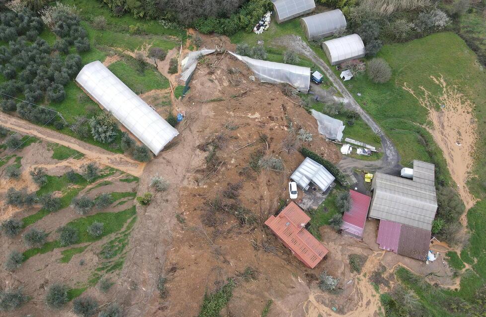 Una frazione di Quarrata colpita dal maltempo di metà marzo (foto Nucci)