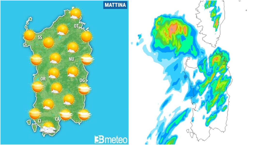 Domenica di sole in Sardegna, ma ritornano le piogge: ecco dove – LA MAPPA