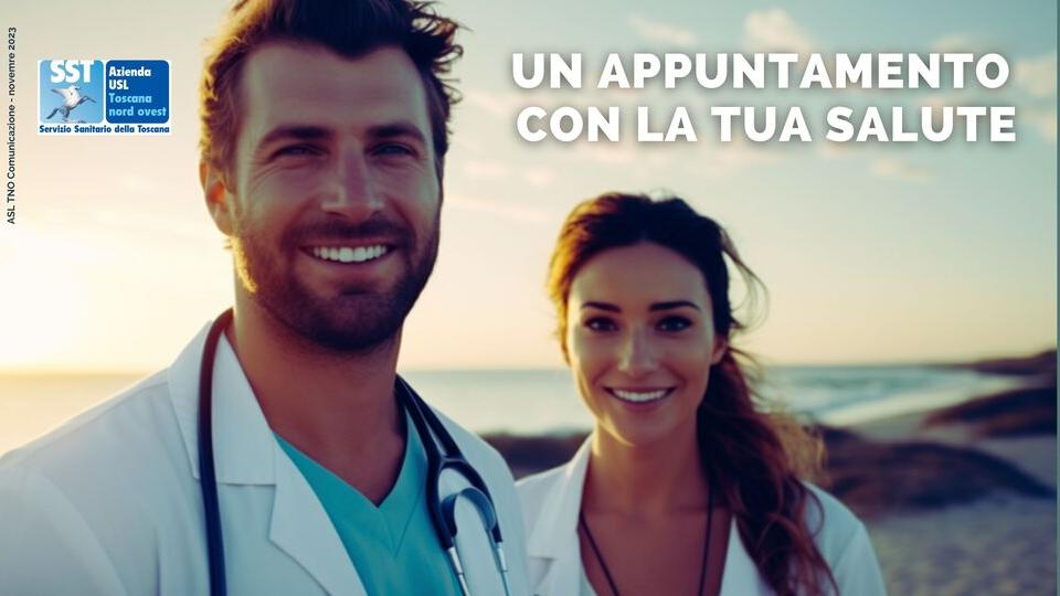 Il manifesto della regione Toscana con cui vengono promossi gli esami di prevenzione