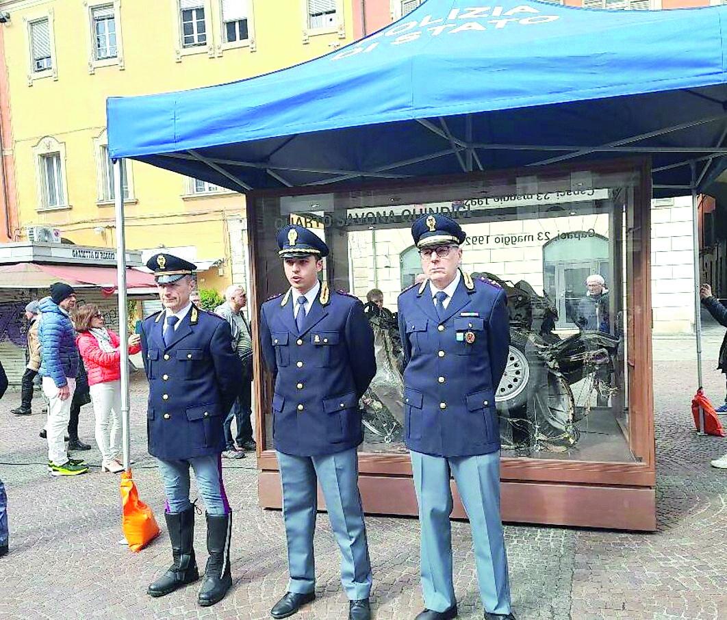 «L’auto della strage di Capaci monito della lotta alla mafia»