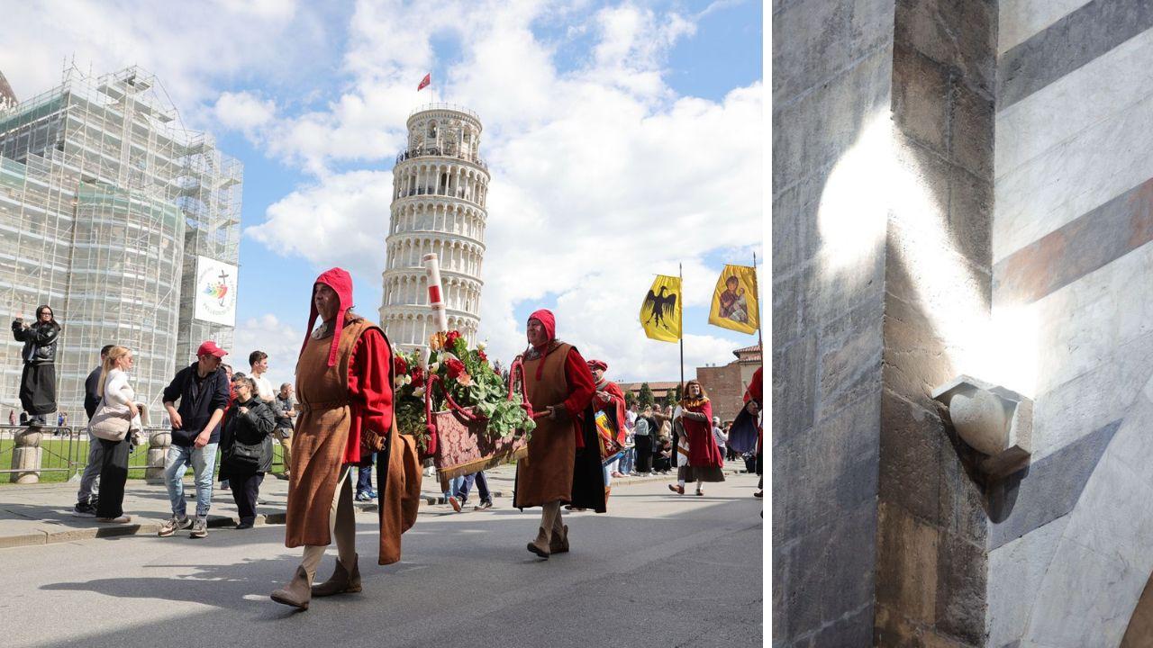 
	Il corteo e il raggio di sole in Duomo (Foto Stick)

