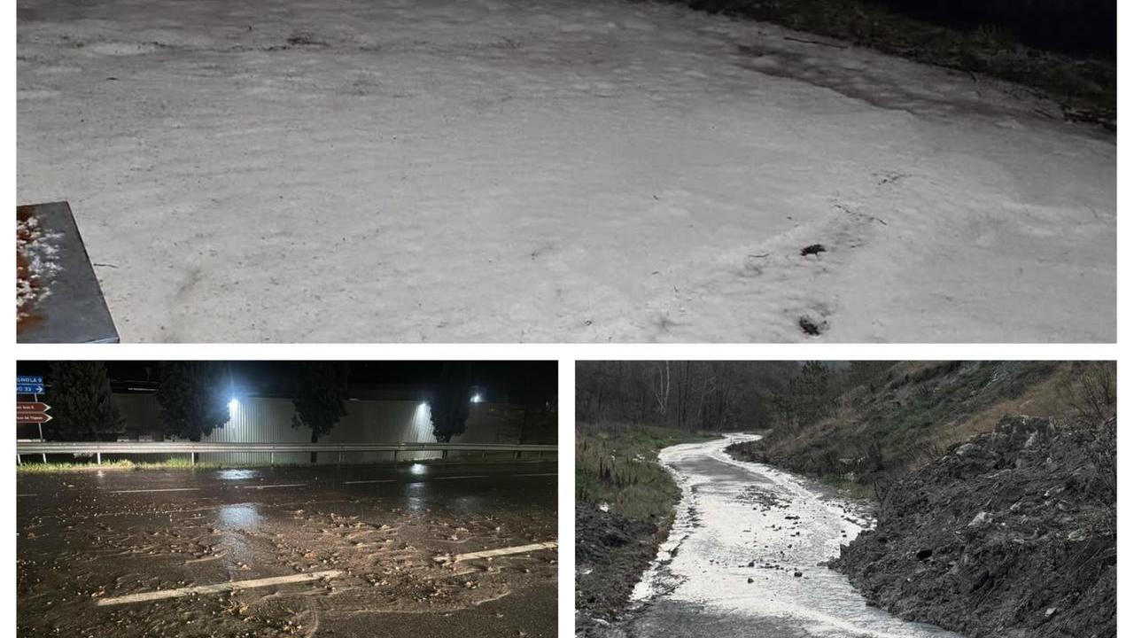 Il maltempo a Marano e Guiglia (foto Matteo Pradelli)