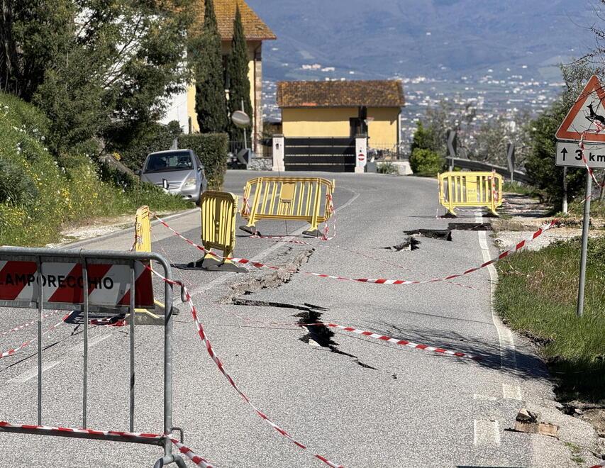 
	Una delle frane sul San Baronto

