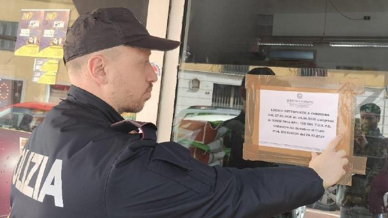 Prato, la Questura chiude un negozio di alimentari per 30 giorni
