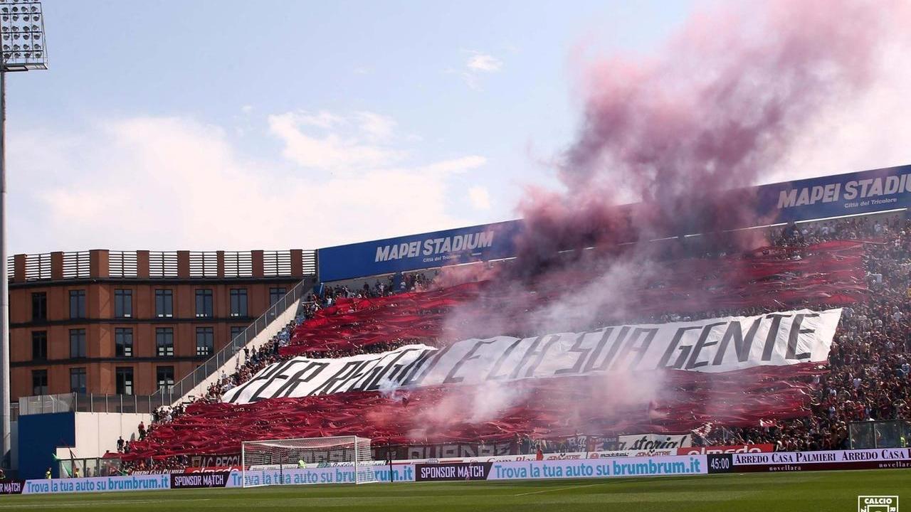 Sassuolo-Reggiana, così ai tifosi granata sarà impedito anche di andare sotto la Curva Sud