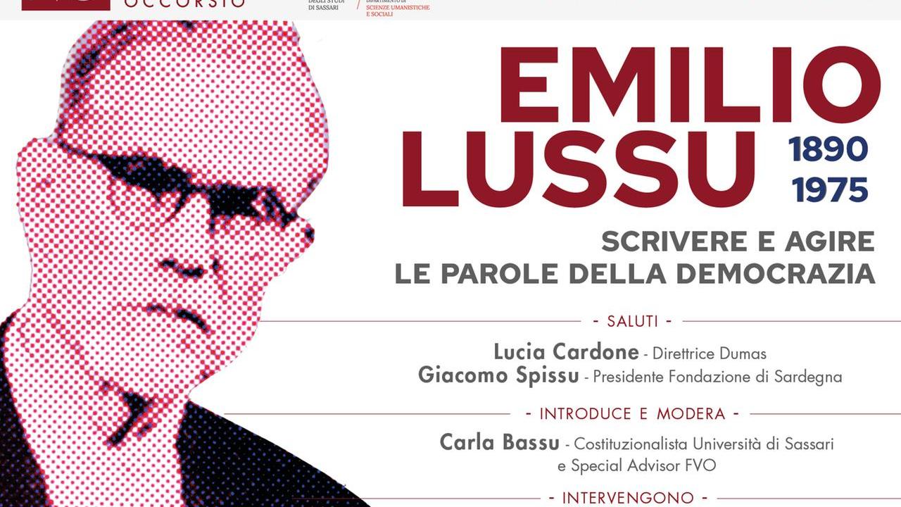 Al Dumas di Sassari un convegno dedicato a Emilio Lussu