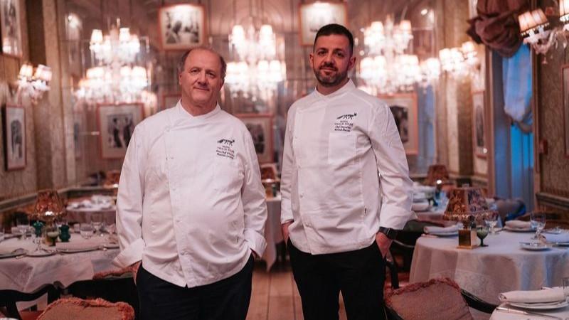Gli chef Maurizio Locatelli e Michele Bacciu