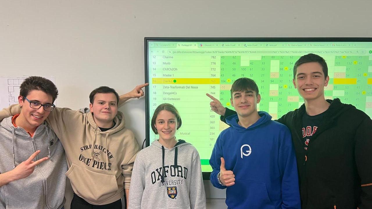 Il Gobetti di Scandiano brilla ai Nazionali di fisica grazie alla squadra Diariko