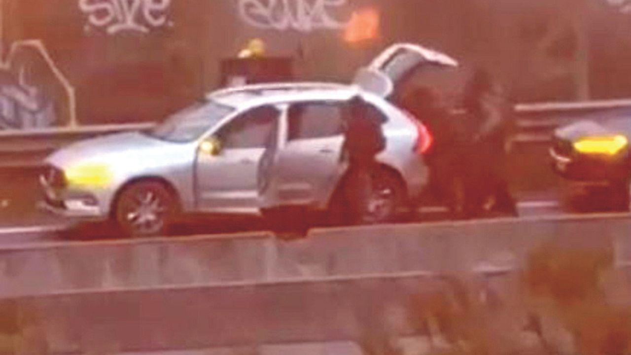 Un momento dell'assalto