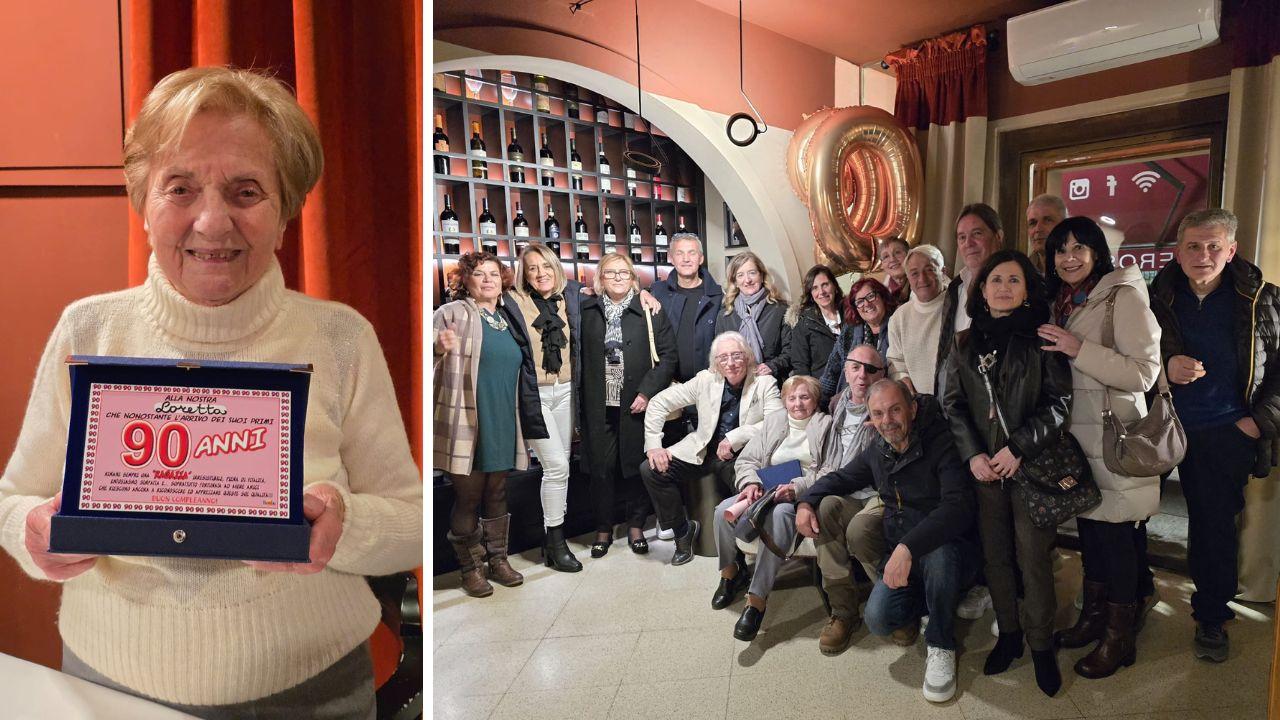 
	La maestra Loretta con i suoi alunni

