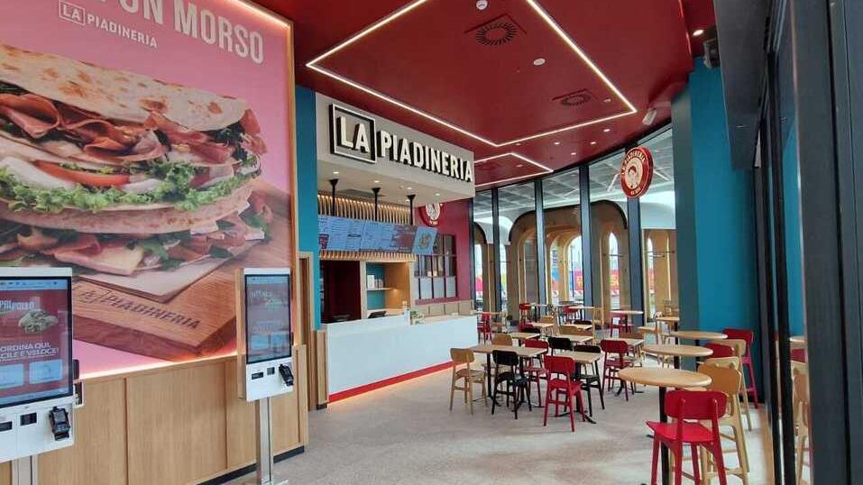 L'interno della Piadineria a Prato