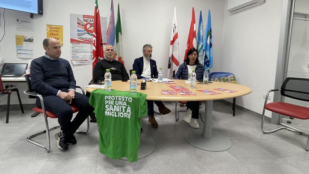 Da sinistra: Achille Caddeo, Vito Langiu, Danilo Deiana e Jessica Cardia