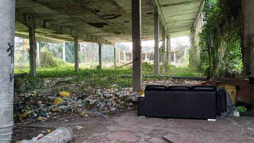 L’interno dell’ex Banci