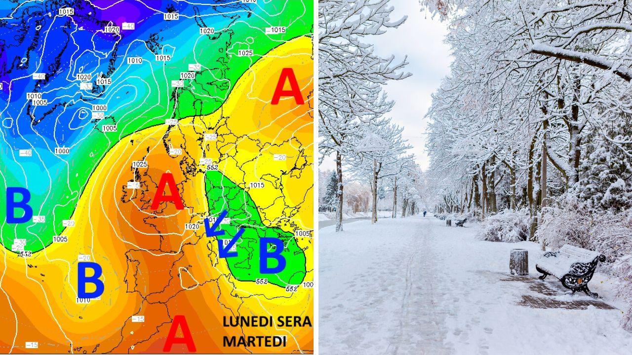 
	A sinistra la rielaborazione grafica a cura del Centro Meteo Toscana

