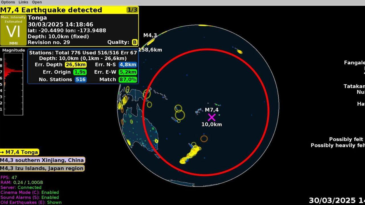 La rilevazione del terremoto