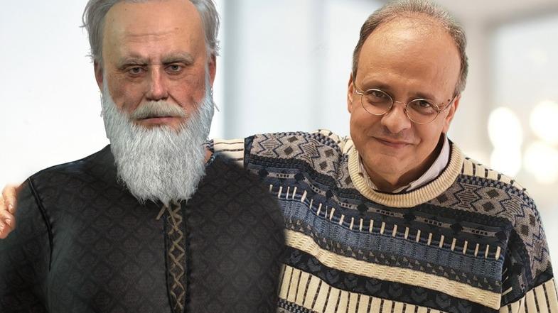 Sergio Piane con l’umanoide digitale Galileo Galilei