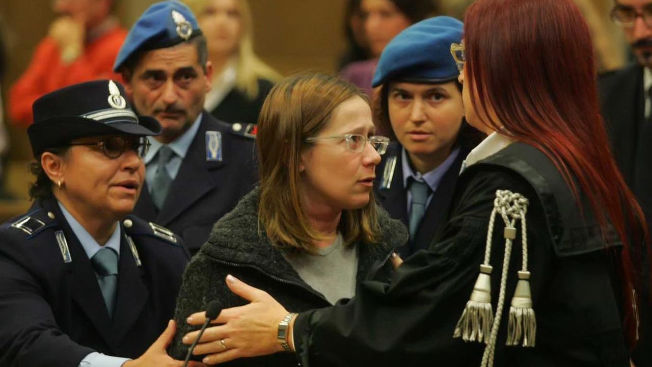 Francesca Brandoli al processo nel 2008