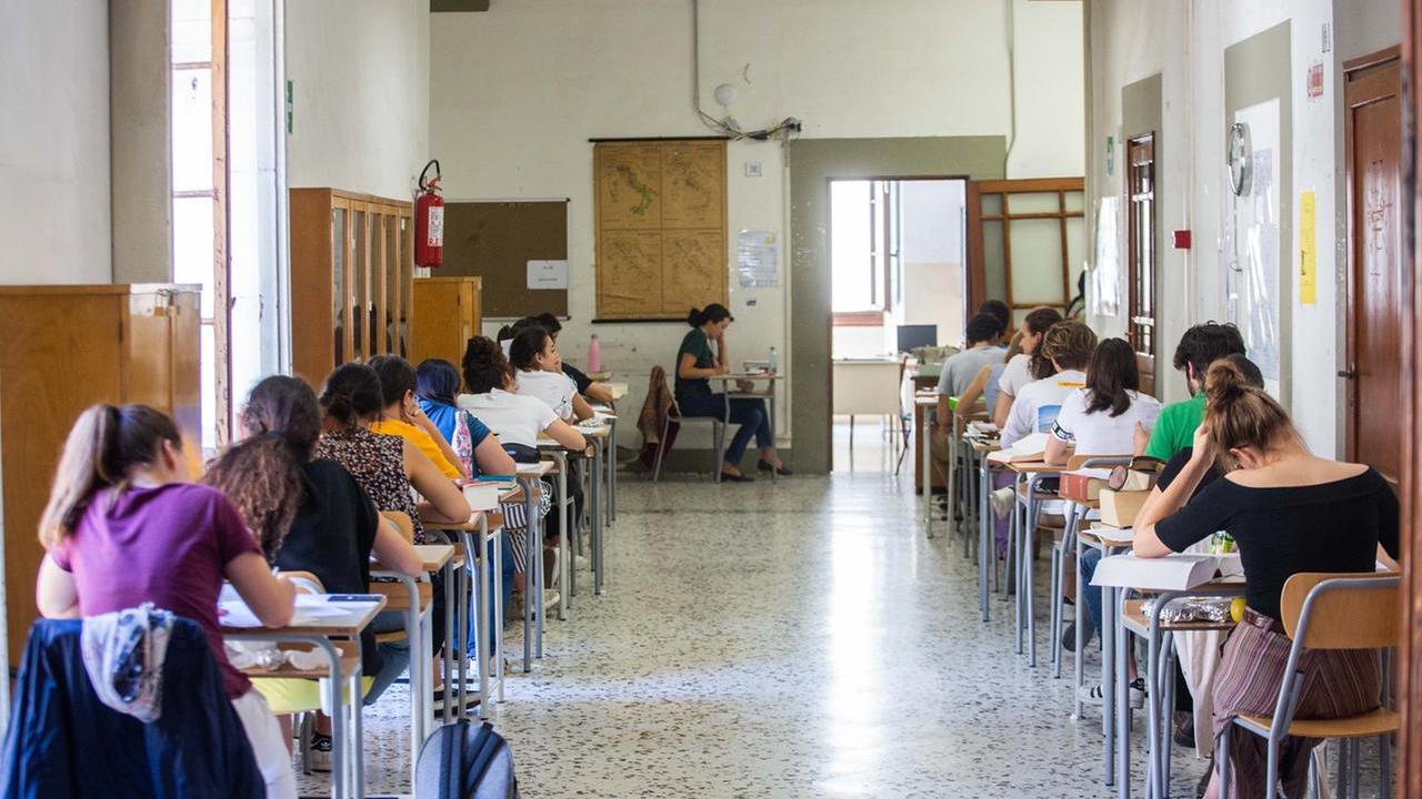 Una prova d'esame (foto d'archivio)