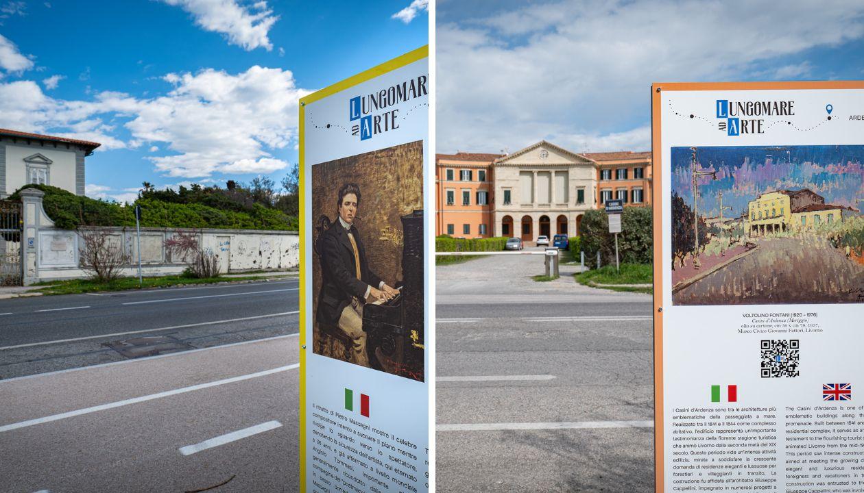 A Livorno è Lungomare ad arte: 9 nuovi pannelli per valorizzare la costa e i dipinti che la hanno ispirata
