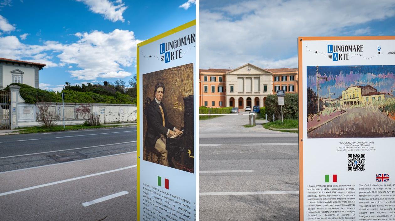 A Livorno è Lungomare ad arte: 9 nuovi pannelli per valorizzare la costa e i dipinti che la hanno ispirata