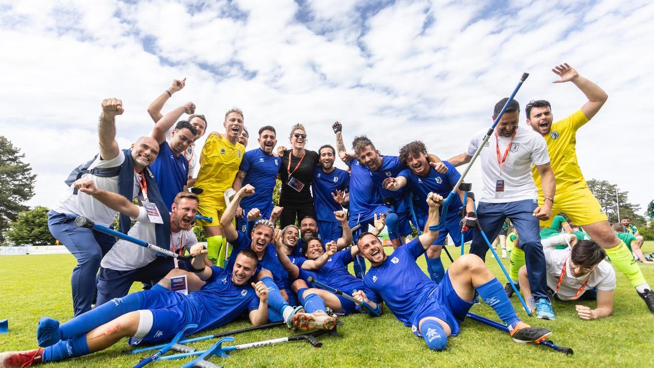 Francesco Messori con la Nazionale italiana