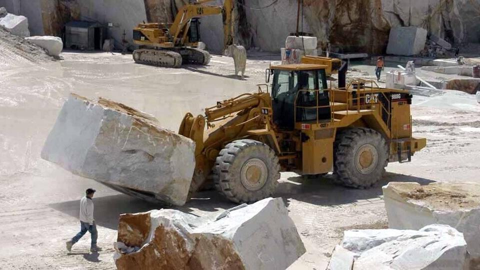 La lavorazione in cava