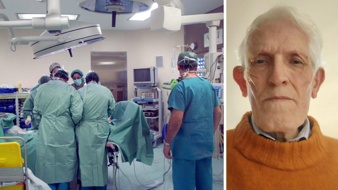 Un intervento chirurgico (foto di repertorio) e Paolo Francesconi