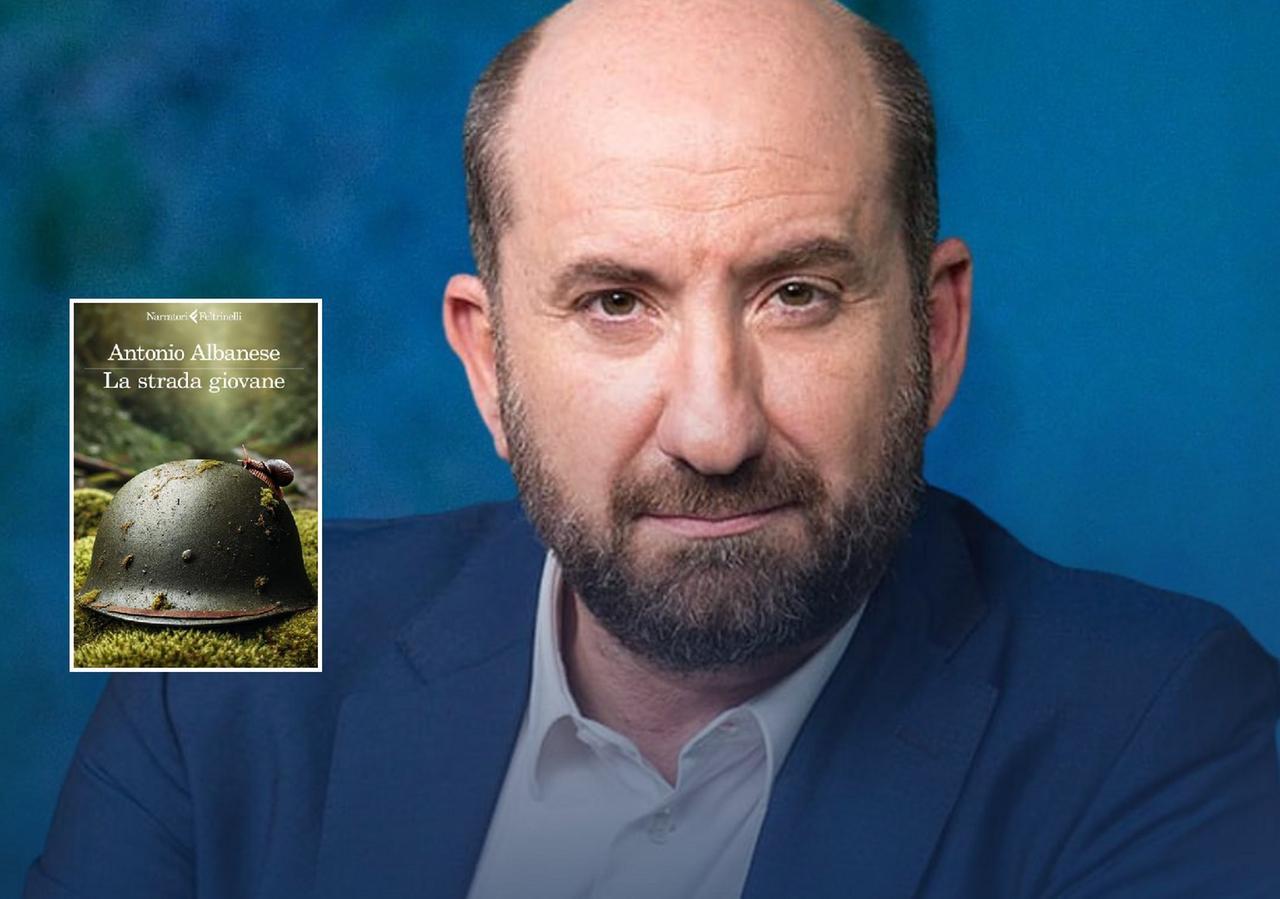 
	Antonio Albanese e la copertina del suo romanzo

