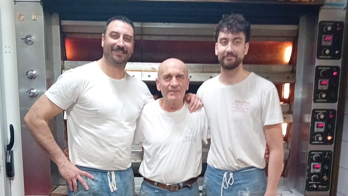 Andrea Lollini con il padre Gianluca e il fratello Vittorio