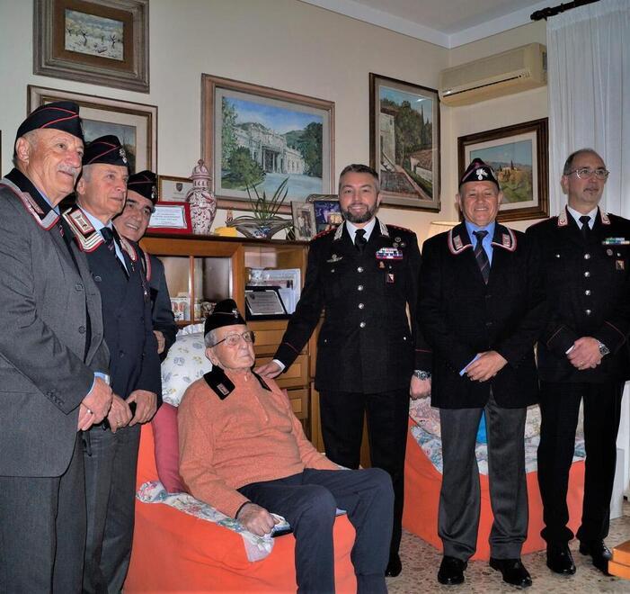 Montecatini, ex carabiniere e vigile urbano compie 103 anni