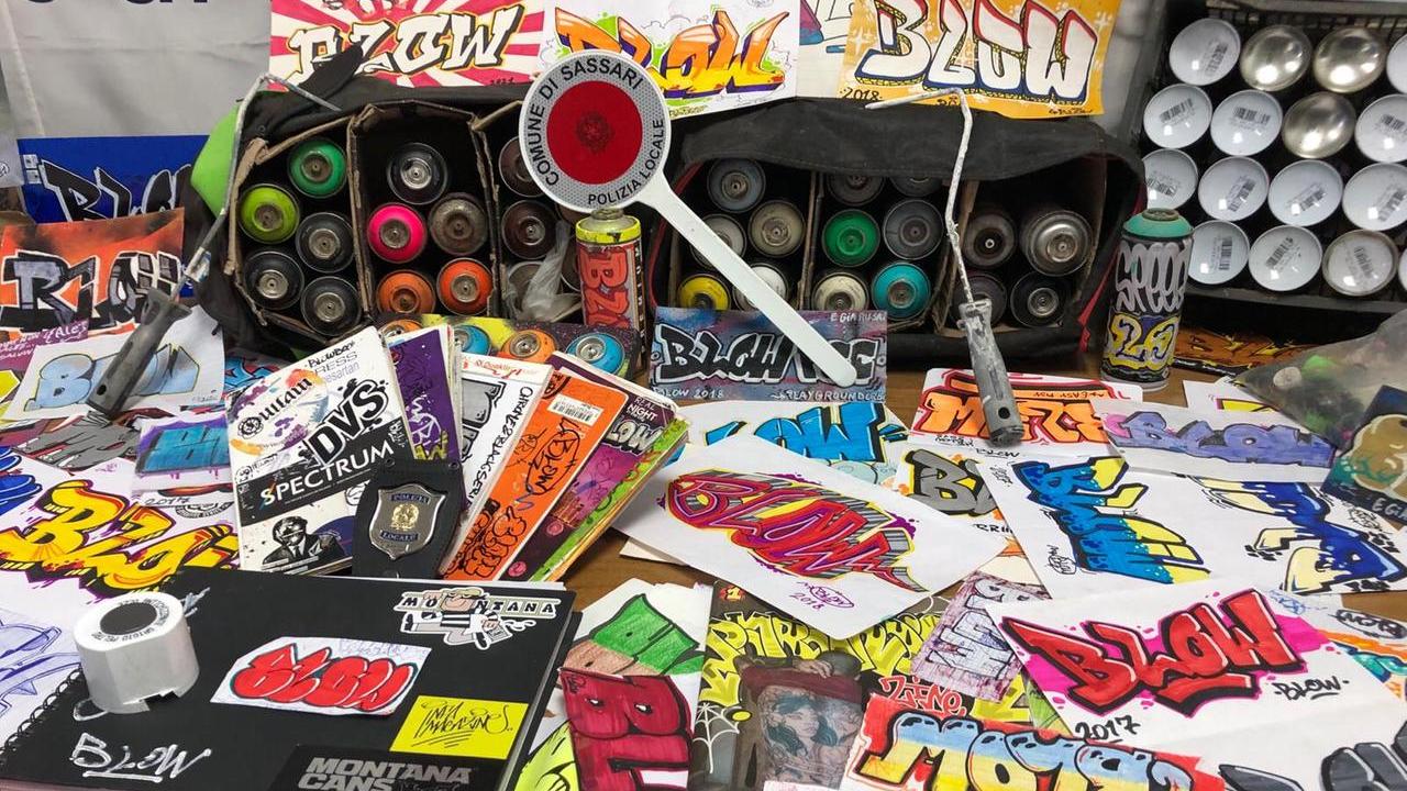 Graffiti sui monumenti a Sassari, fermato il responsabile: ecco cosa rischia