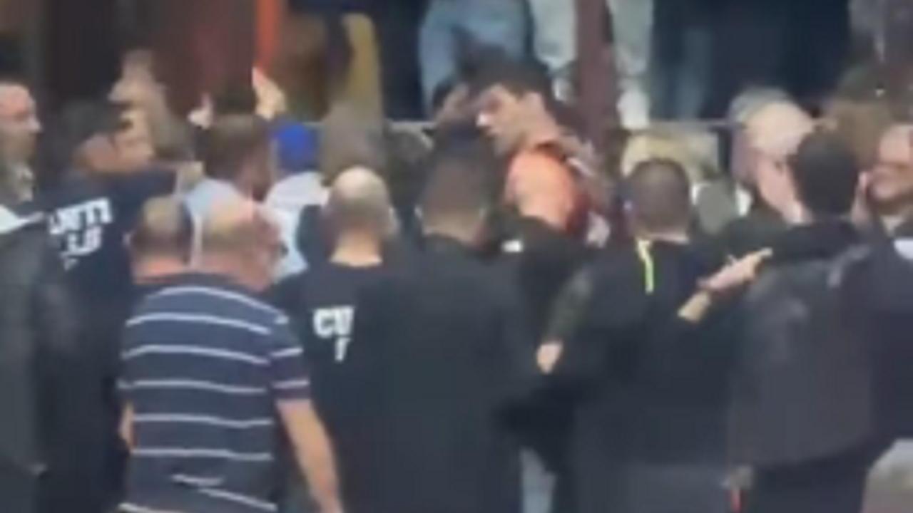 Un alto un fermo immagine di un filmato pubblicato sui social della società di Ruvo di Puglia e acquisito dalla digos