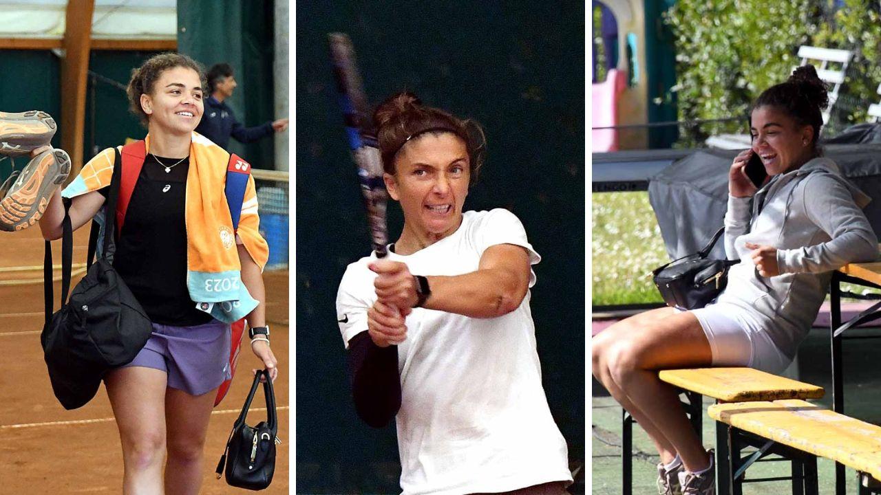 
	Sara Errani e Jasmine Paolini al Centro Sportivo di Carrara

