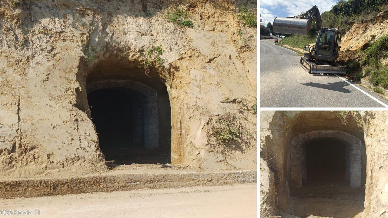 Il cunicolo scoperto a Palaia