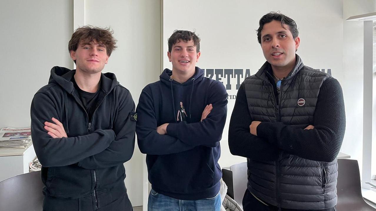 Gli ideatori Mattia Gibertini, Paolo Falco e Giorgio Furculo
