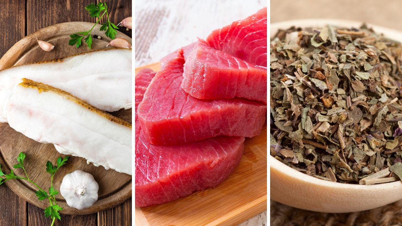 Lardo, tonno e basilico secco (Foto di repertorio)