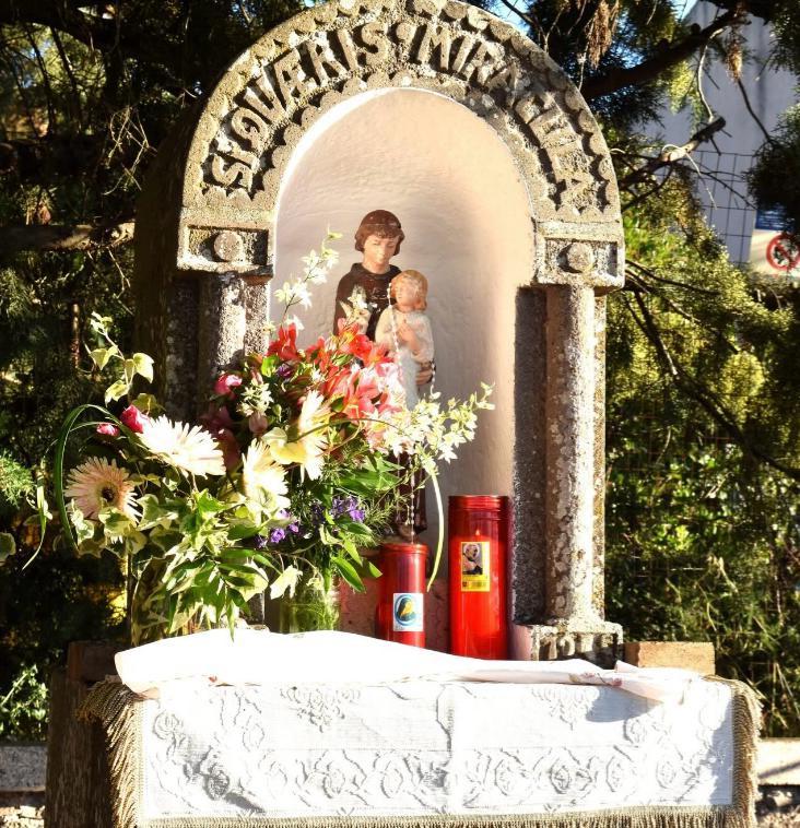 
	La statua di Sant'Antonio nella sua nicchia


