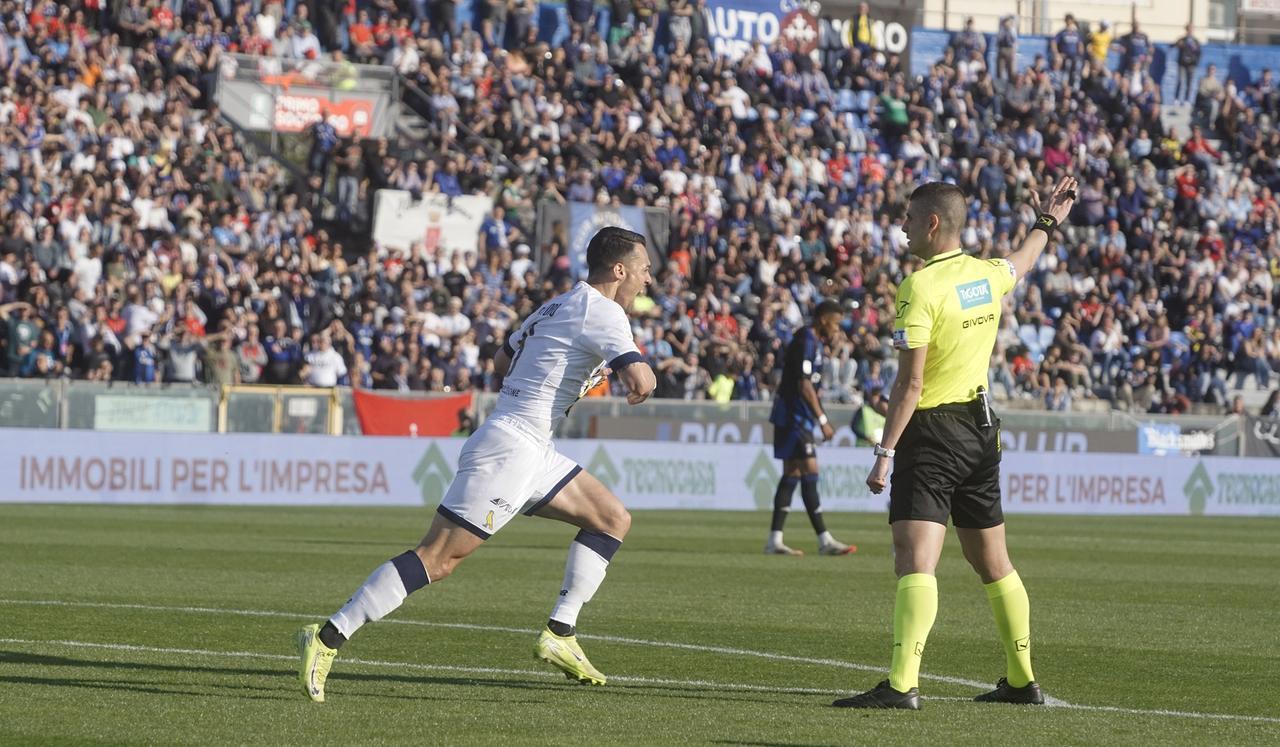 
	L'esultanza di Santoro dopo il vantaggio

