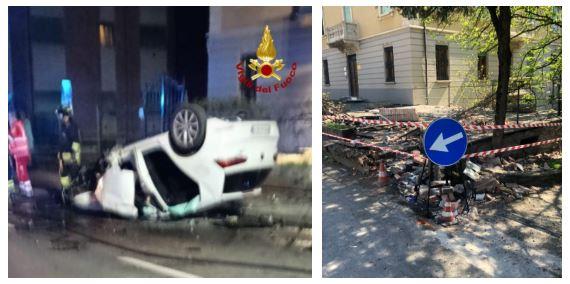 Schianto in Circonvallazione, gravissimi due giovani