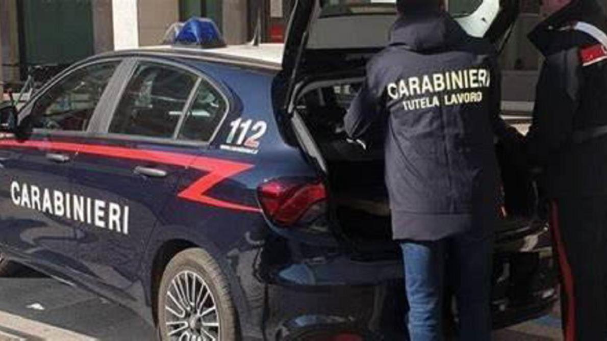 Carabinieri del nucleo tutela lavoro (foto d'archivio)