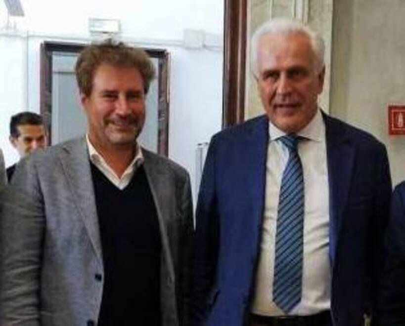 
	Il sindaco Mario Pardini e il presidente della Regione Eugenio Giani

