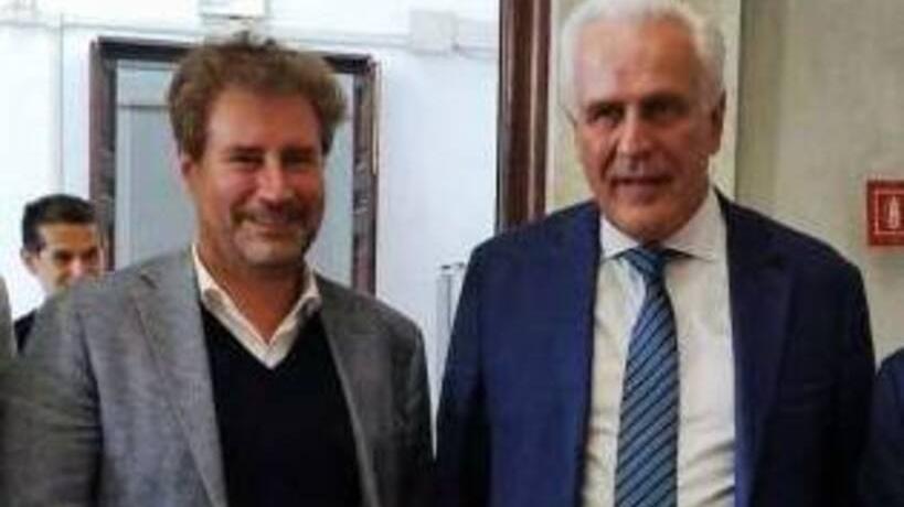 Il sindaco Mario Pardini e il presidente della Regione Eugenio Giani