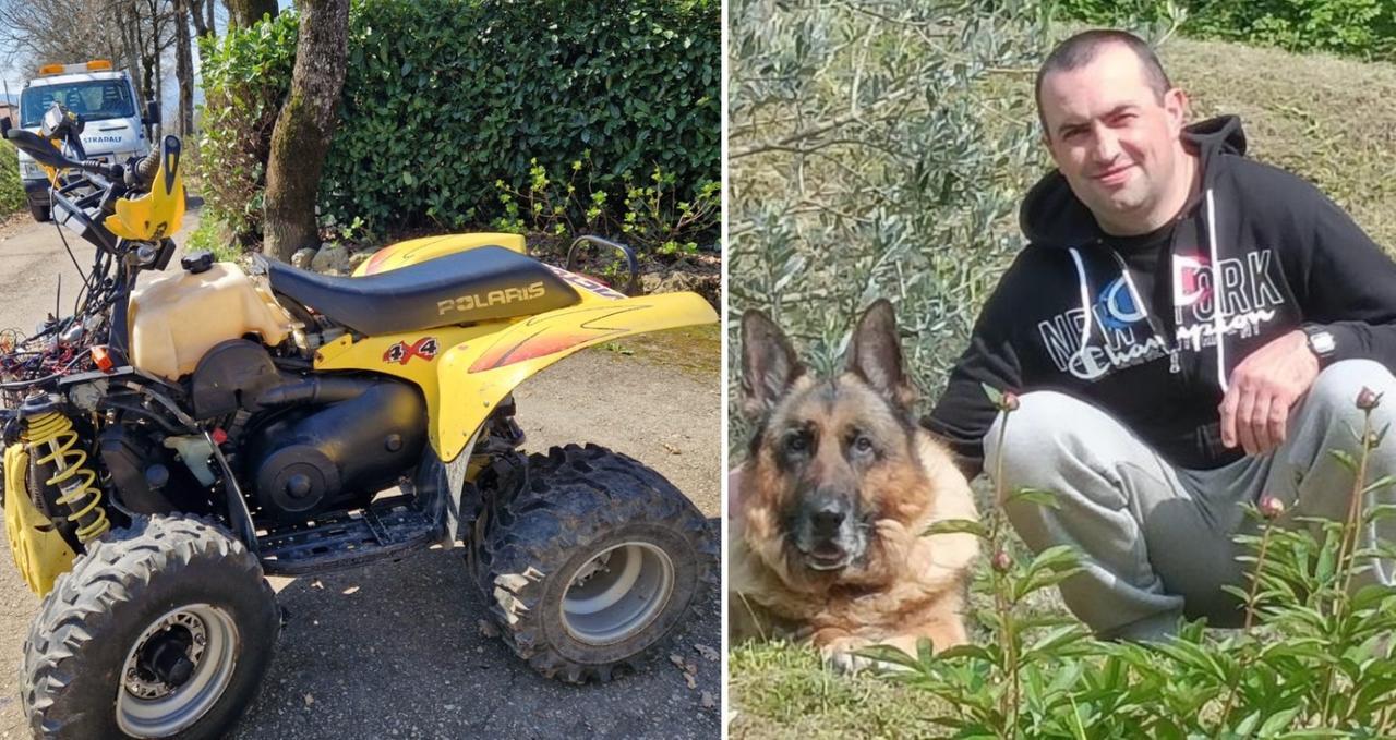 
	Patrick Malori Zanantoni e il suo quad con cui si &egrave; schiantato

