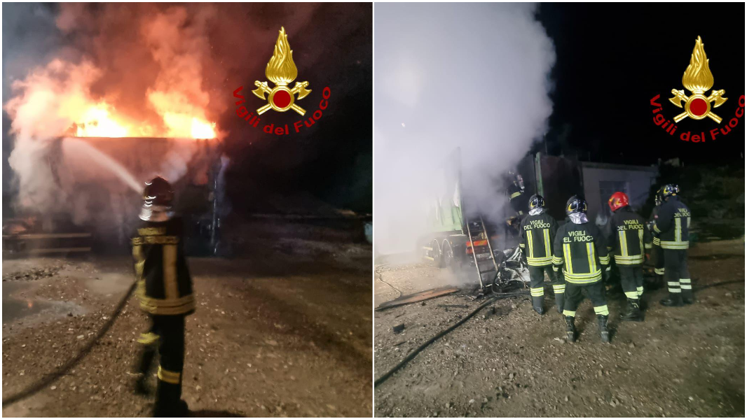 Incendio distrugge un mezzo per la raccolta dei rifiuti: si sospetta il dolo