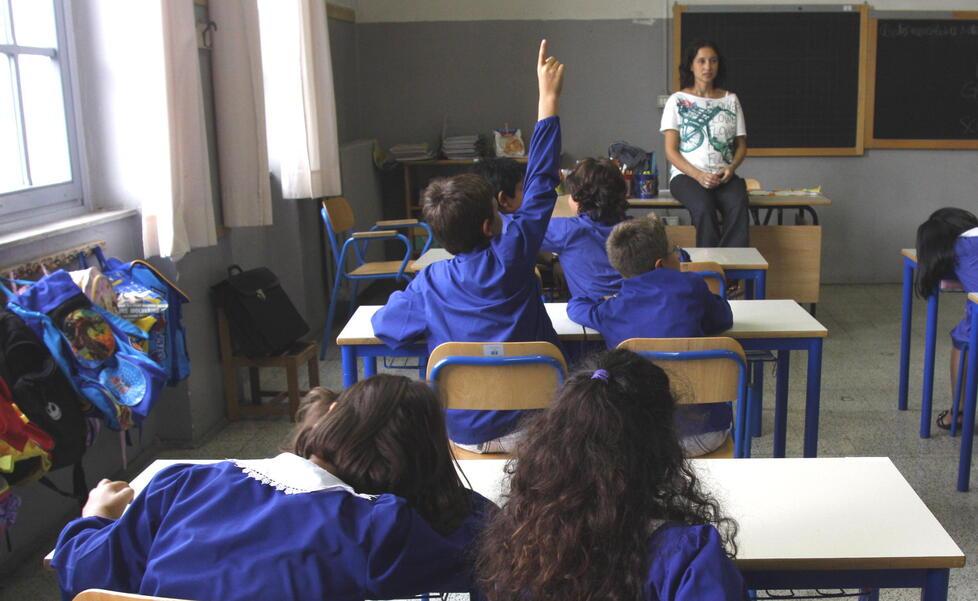 
	Una classe di una scuola primaria (foto d'archivio)

